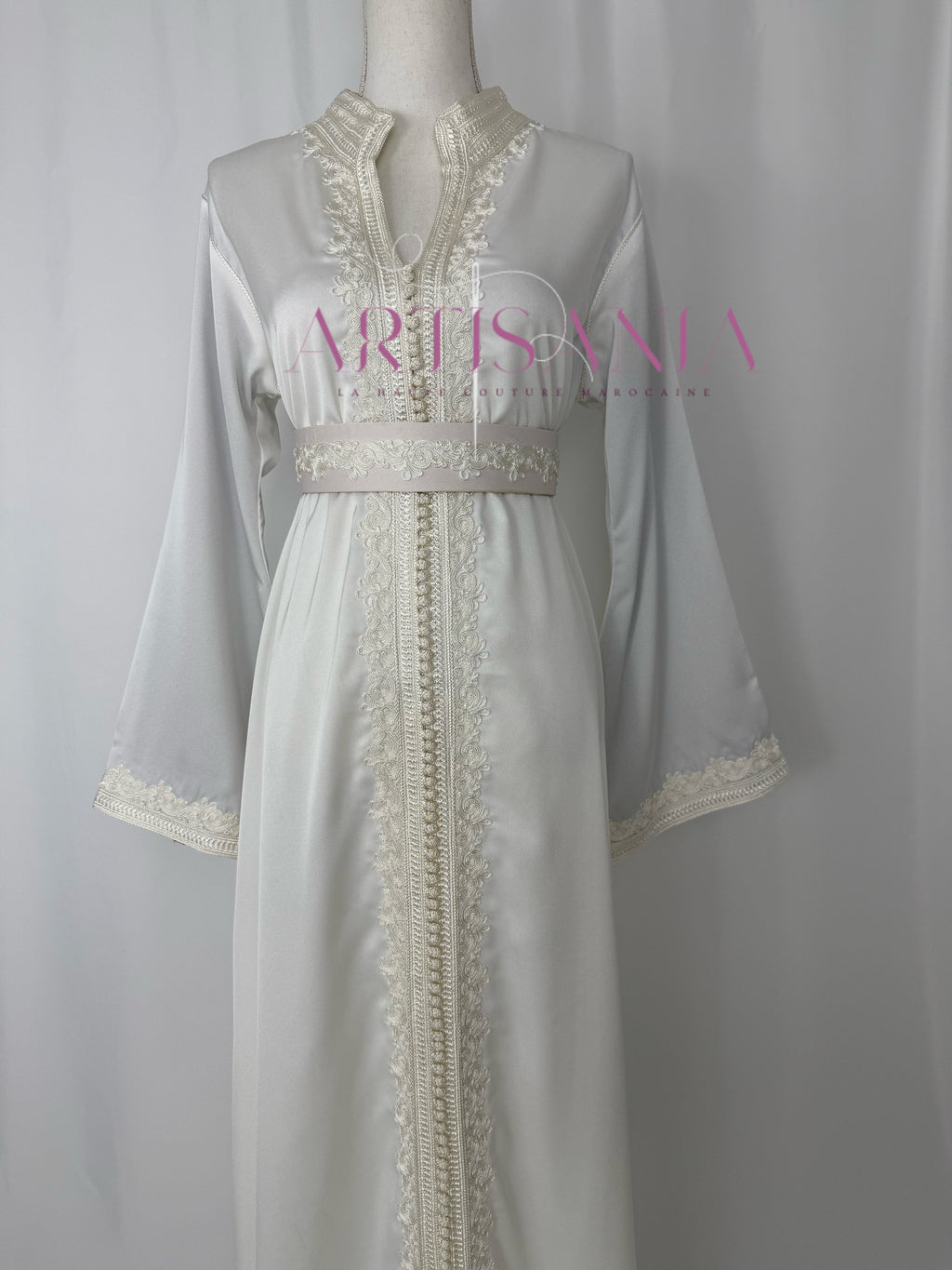 Caftan marocain  en drap de soie - modèle Nour🪡