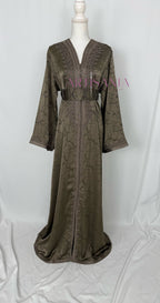Caftan marocain modèle "Najwa" - tissu Kamkha collection Été 2026 ☀️