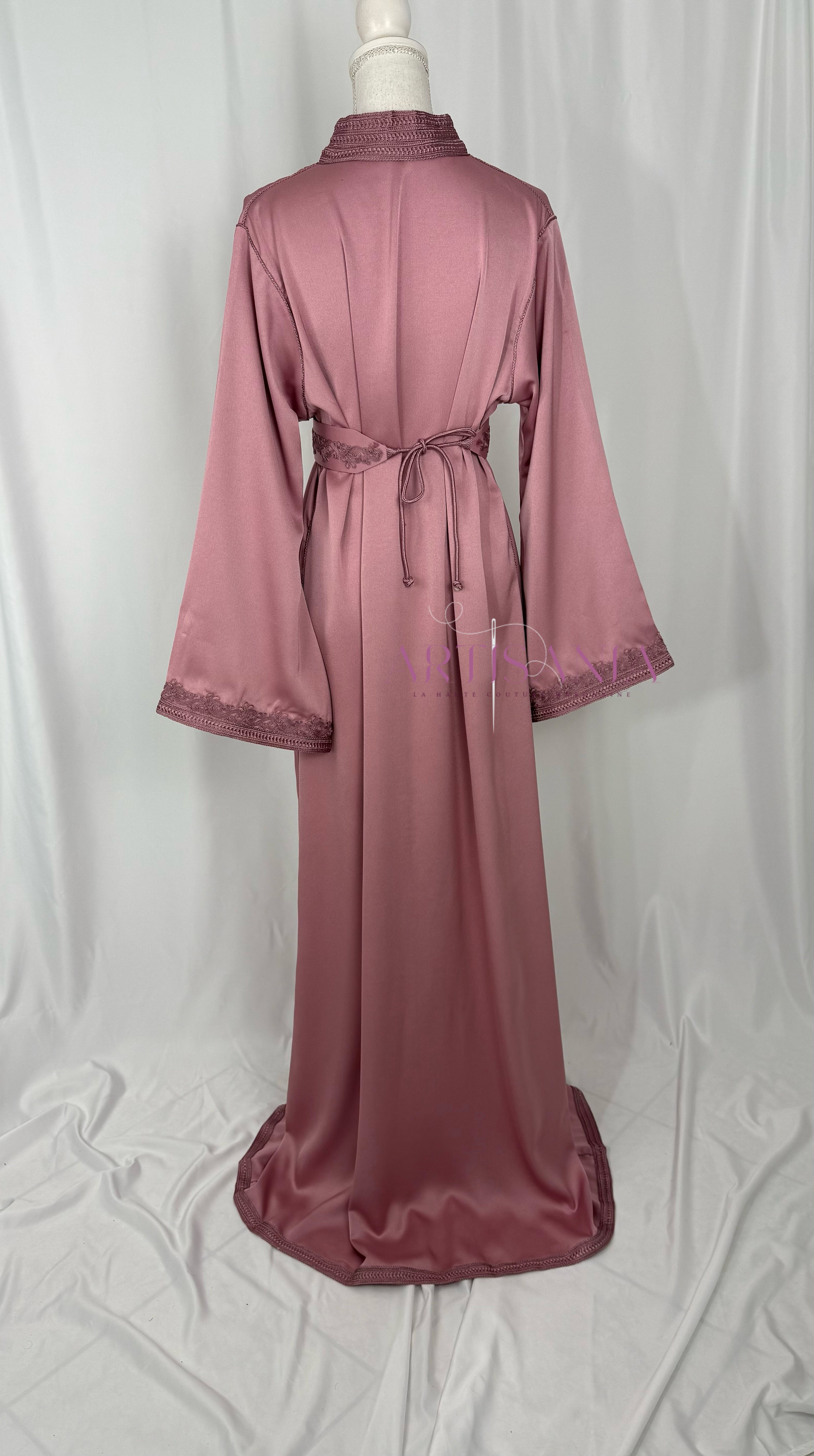 Caftan marocain  en drap de soie - modèle Nour🪡