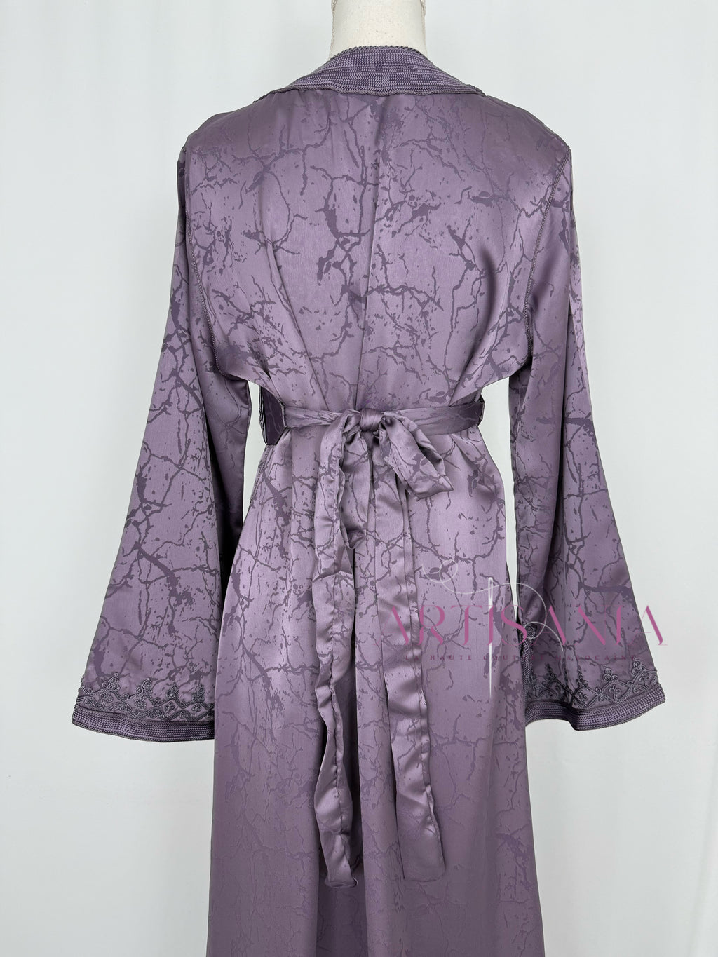Caftan marocain modèle "Najwa" - tissu Kamkha collection Été 2026 ☀️