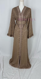 Caftan marocain modèle "Najwa" - tissu Kamkha collection Été 2026 ☀️