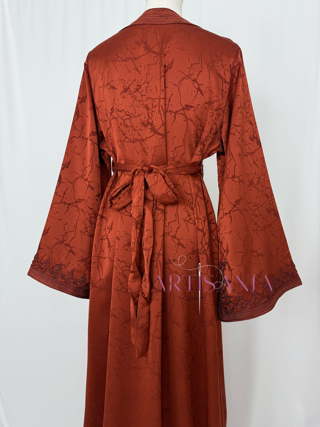 Caftan marocain modèle "Najwa" - tissu Kamkha collection Été 2026 ☀️