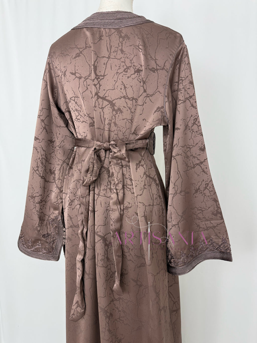 Caftan marocain modèle "Najwa" - tissu Kamkha collection Été 2026 ☀️