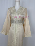 Caftan marocain modèle "Najwa" - tissu Kamkha collection Été 2026 ☀️