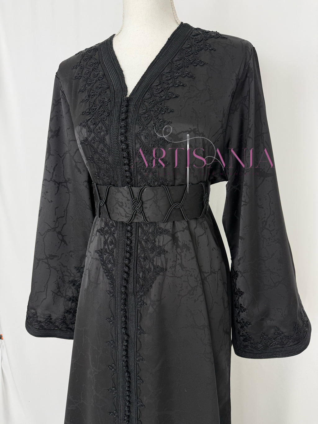 Caftan marocain modèle "Najwa" - tissu Kamkha collection Été 2026 ☀️