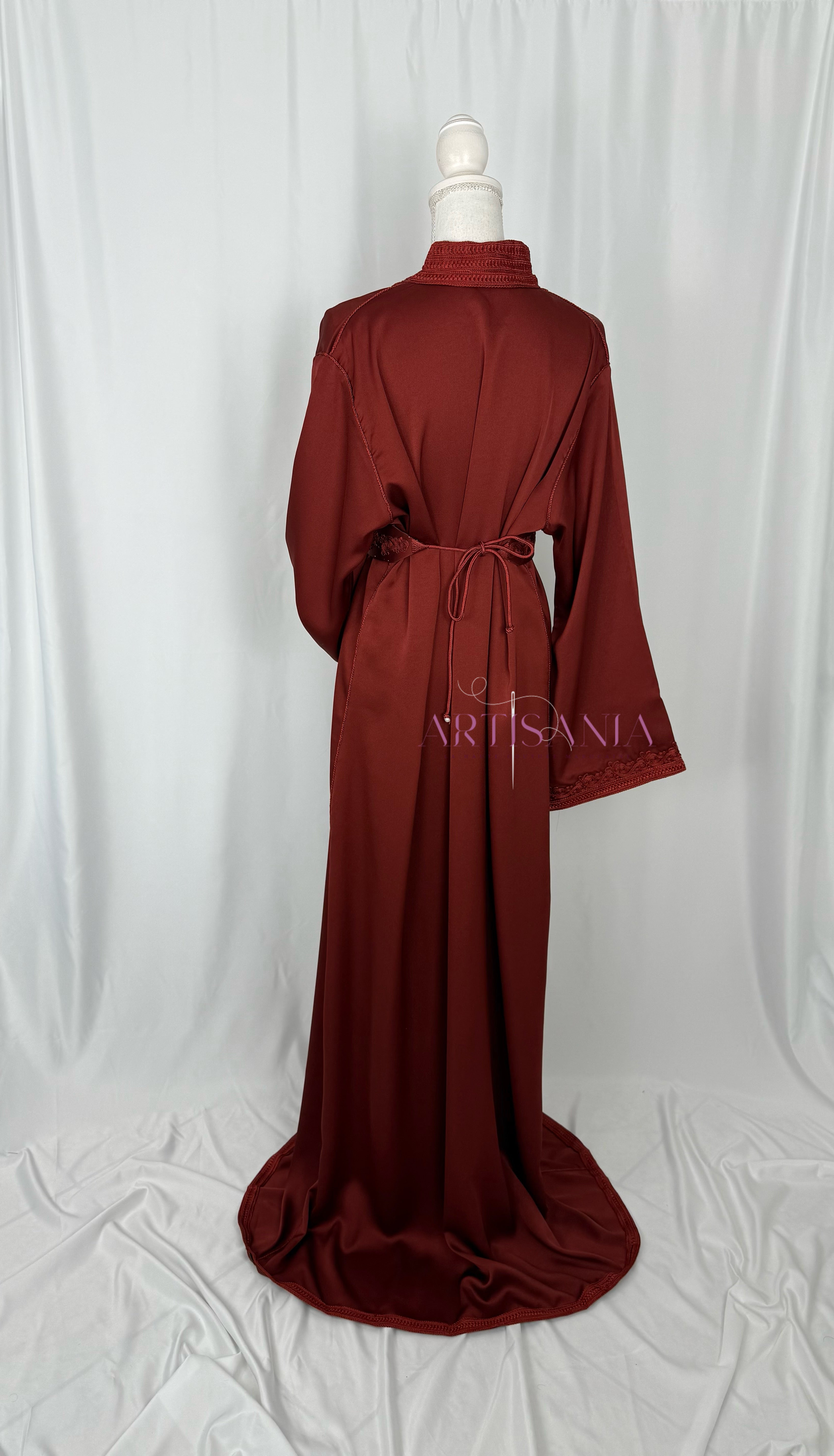 Caftan marocain  en drap de soie - modèle Nour🪡