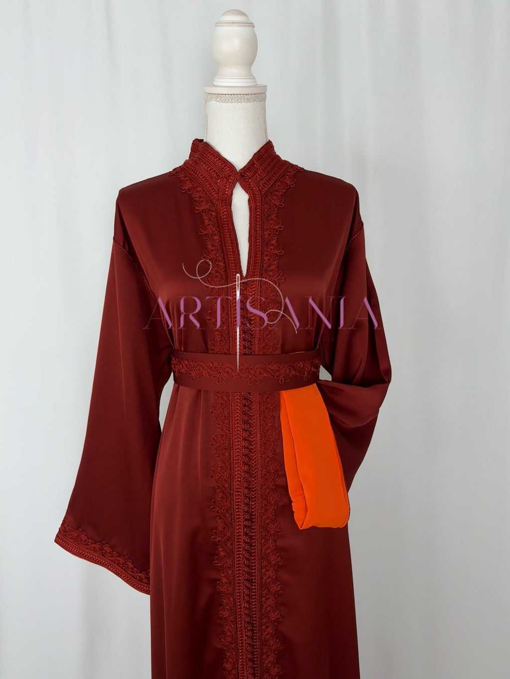 Caftan marocain  en drap de soie - modèle Nour🪡